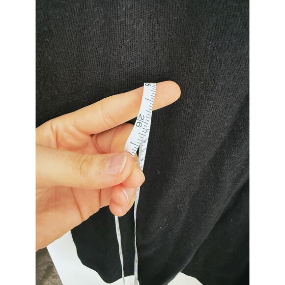 Abercrombie & Fitch Ruffle Flutter Sleeve Tiered Mini Dress Black Small - Picture 13 of 13